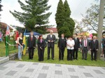 astnci slavnostnho ceremonilu Stanislav Grospi (KSM), Miloslava Vostr (KSM), Milan Nmec (SSD), Jaromr Kohlek (KSM), Alena Grospiov (LK), Alexandr Sarnavsk (tlumonk), Igor S. Plaks